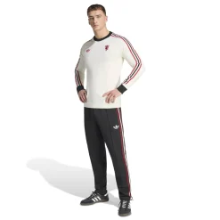 adidas Manchester United Originals T-Shirt Lange Mouwen Wit Rood Zwart