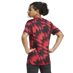 adidas Manchester United Pre-Match Trainingsshirt 2025-2026 Rood Zwart Wit