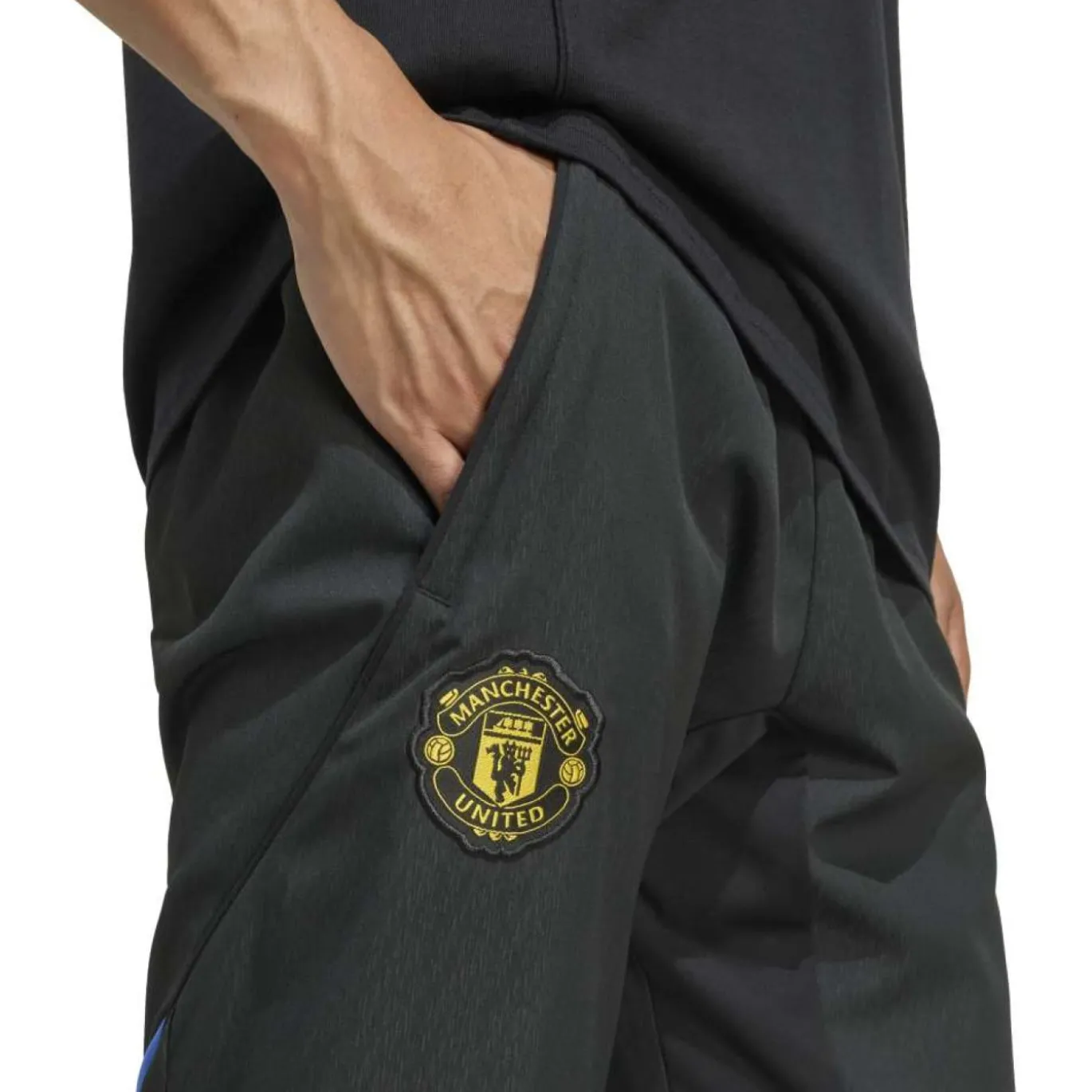 adidas Manchester United Presentatie Trainingsbroek 2025-2026 Zwart Blauw Geel