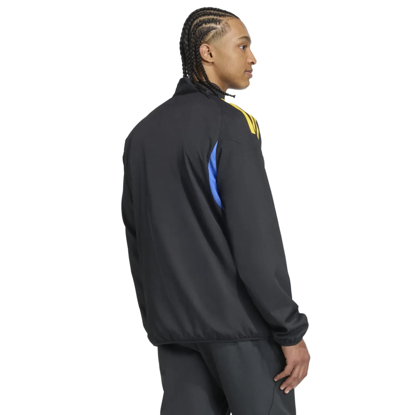 adidas Manchester United Presentatie Trainingspak Full-Zip 2025-2026 Zwart Blauw Geel