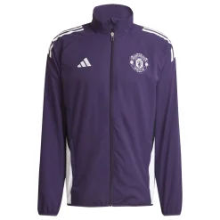 adidas Manchester United Presentatie Trainingsjack 2025-2026 Paars Wit Zwart
