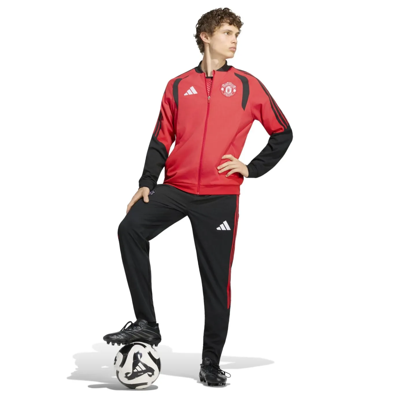 adidas Manchester United Presentatie Trainingsjack 2026-2027 Rood Zwart Wit