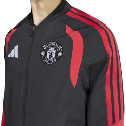 adidas Manchester United Presentatie Trainingsjack 2026-2027 Zwart Rood Wit