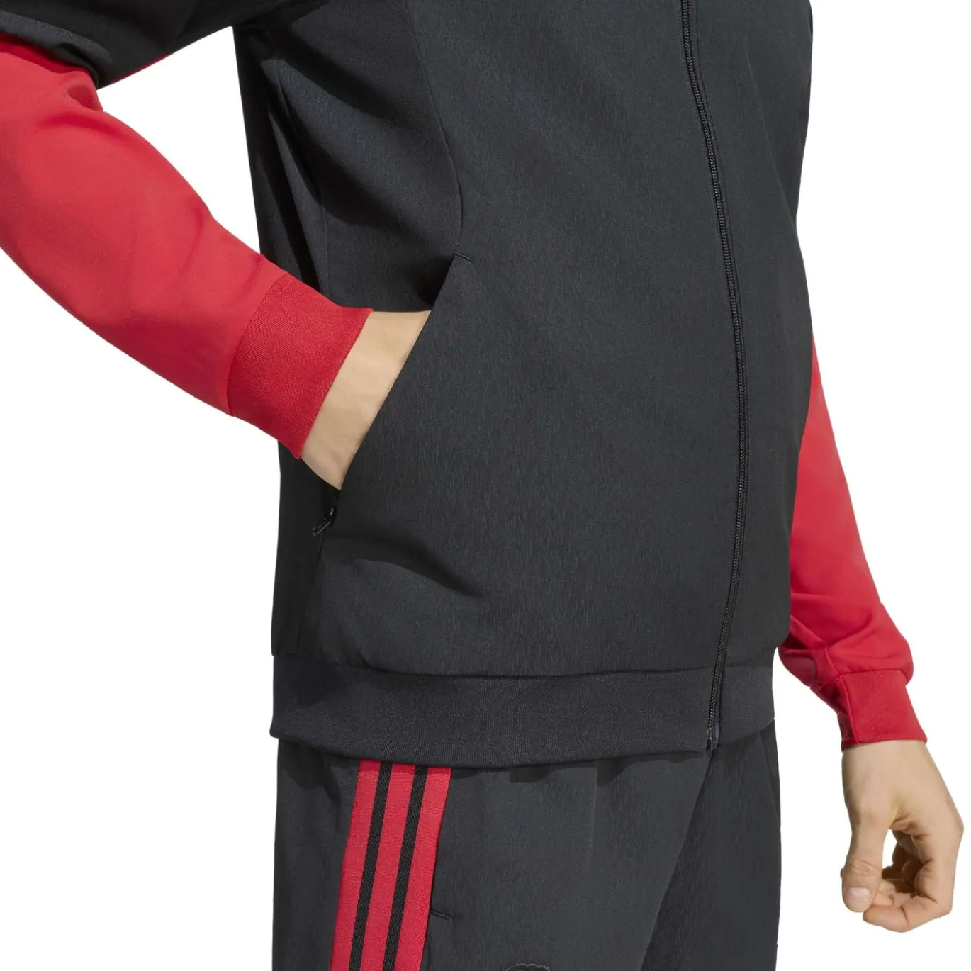 adidas Manchester United Presentatie Trainingsjack 2026-2027 Zwart Rood Wit
