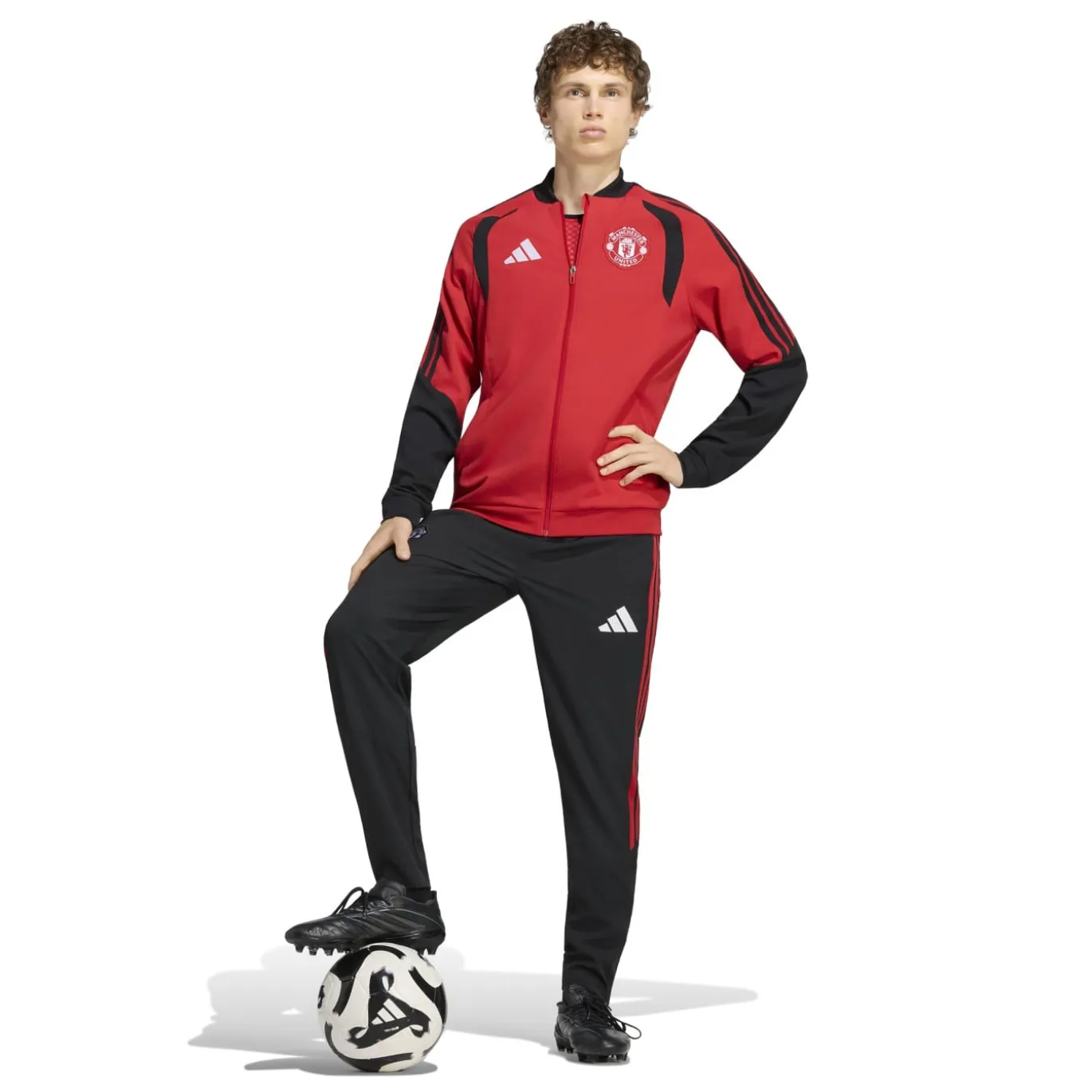 adidas Manchester United Presentatie Trainingsbroek 2026-2027 Zwart Rood Wit