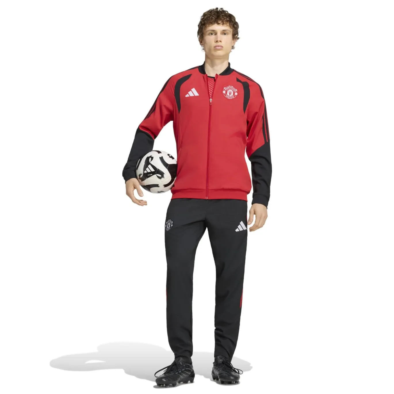 adidas Manchester United Presentatie Trainingsbroek 2026-2027 Zwart Rood Wit