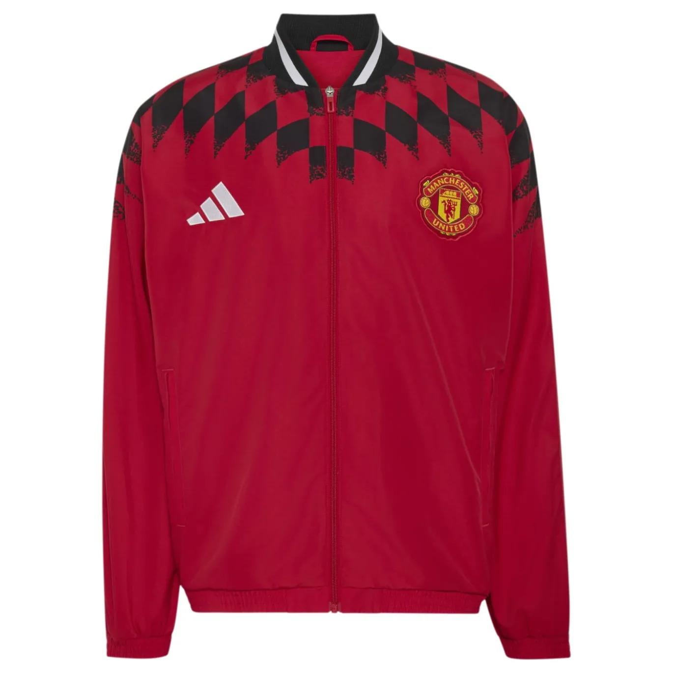 adidas Manchester United Stadium Trainingsjack 2026-2027 Rood Zwart Wit