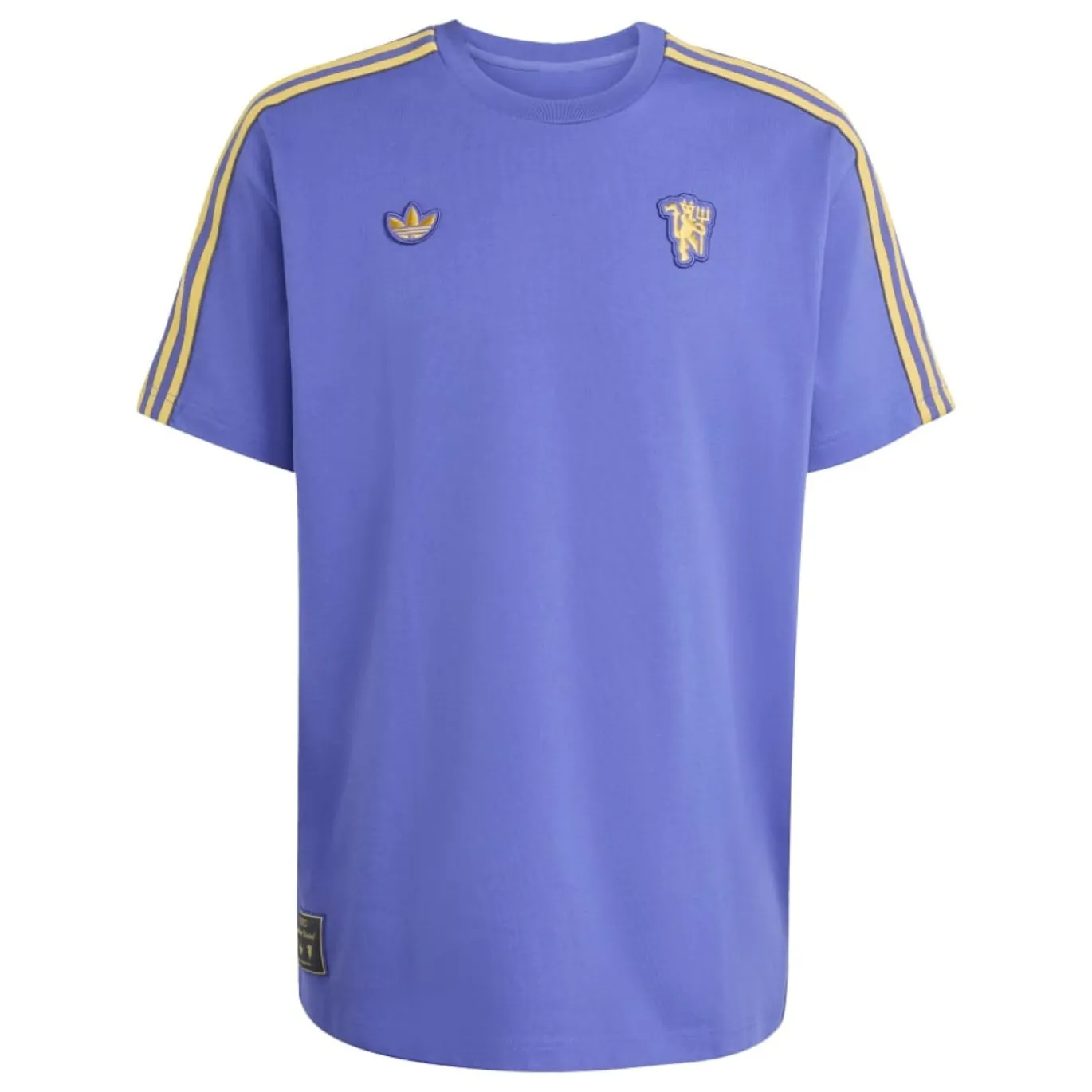adidas Manchester United Terrace Icons T-Shirt Paars Goud