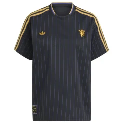 adidas Manchester United Terrace Icons T-Shirt Zwart Goud