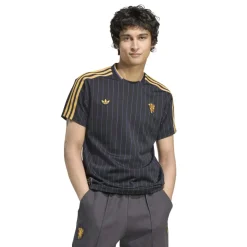 adidas Manchester United Terrace Icons T-Shirt Zwart Goud