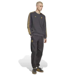 adidas Manchester United Terrace Icons Crew Sweater Donkergrijs Goud