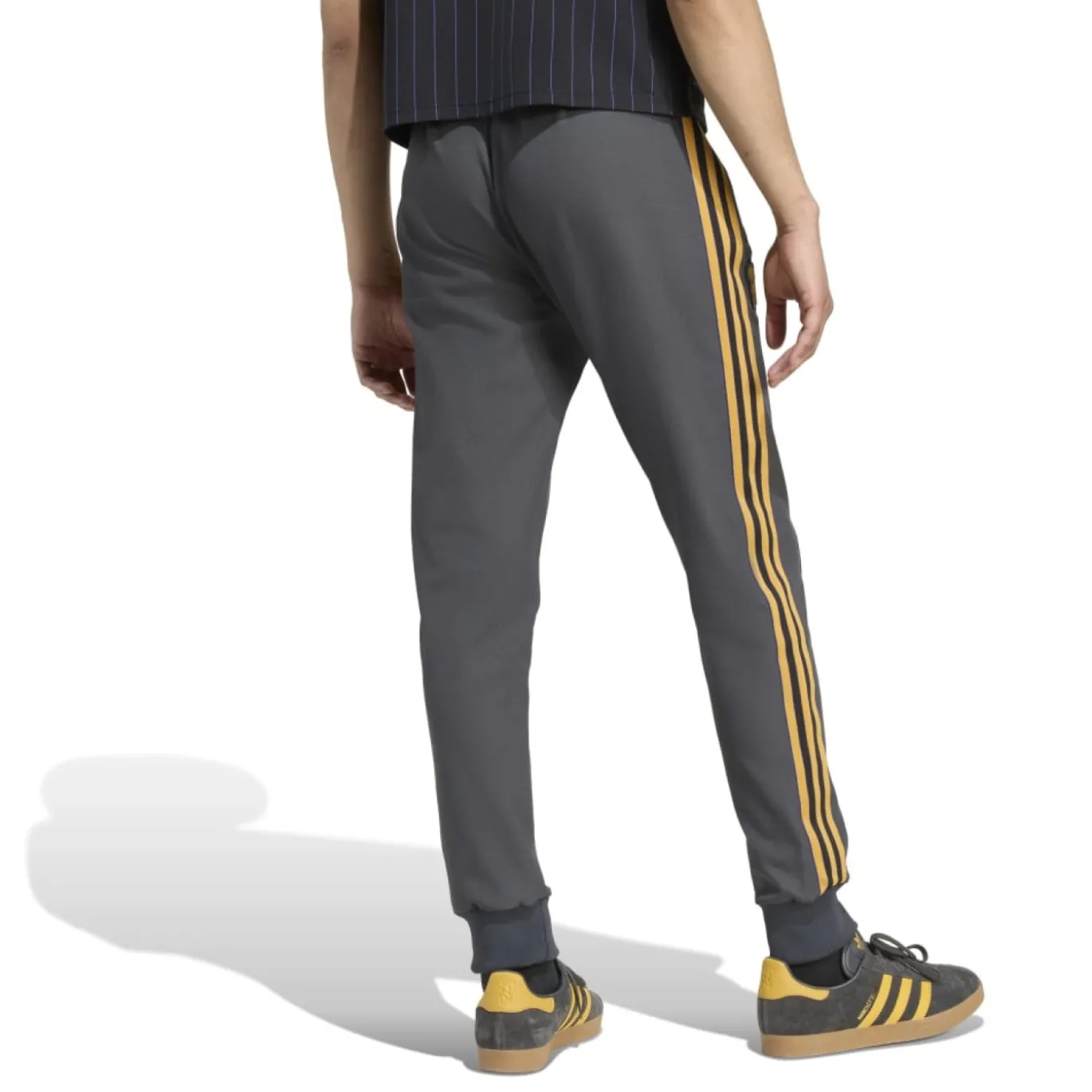 adidas Manchester United Terrace Icons Crew Trainingspak Donkergrijs Goud