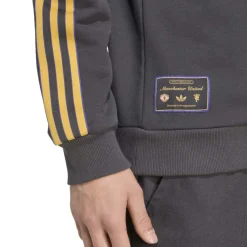 adidas Manchester United Terrace Icons Crew Trainingspak Donkergrijs Goud