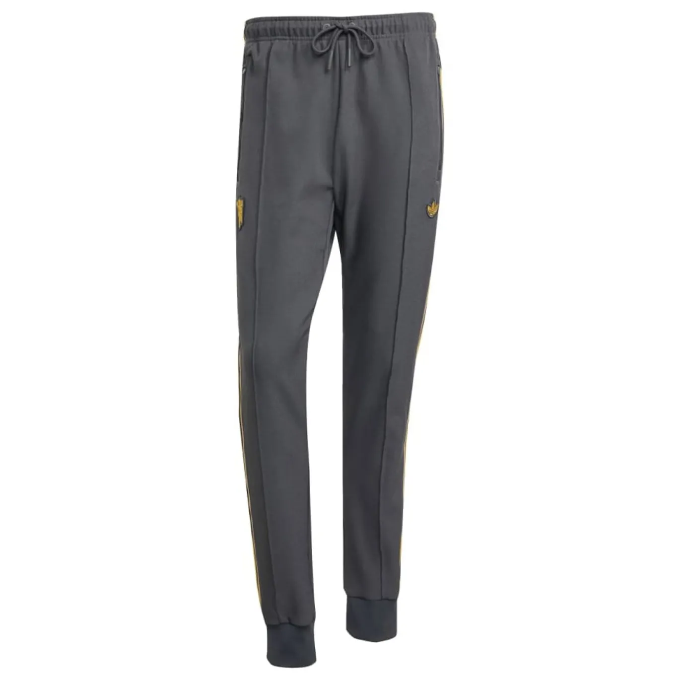 adidas Manchester United Terrace Icons Crew Trainingspak Donkergrijs Goud