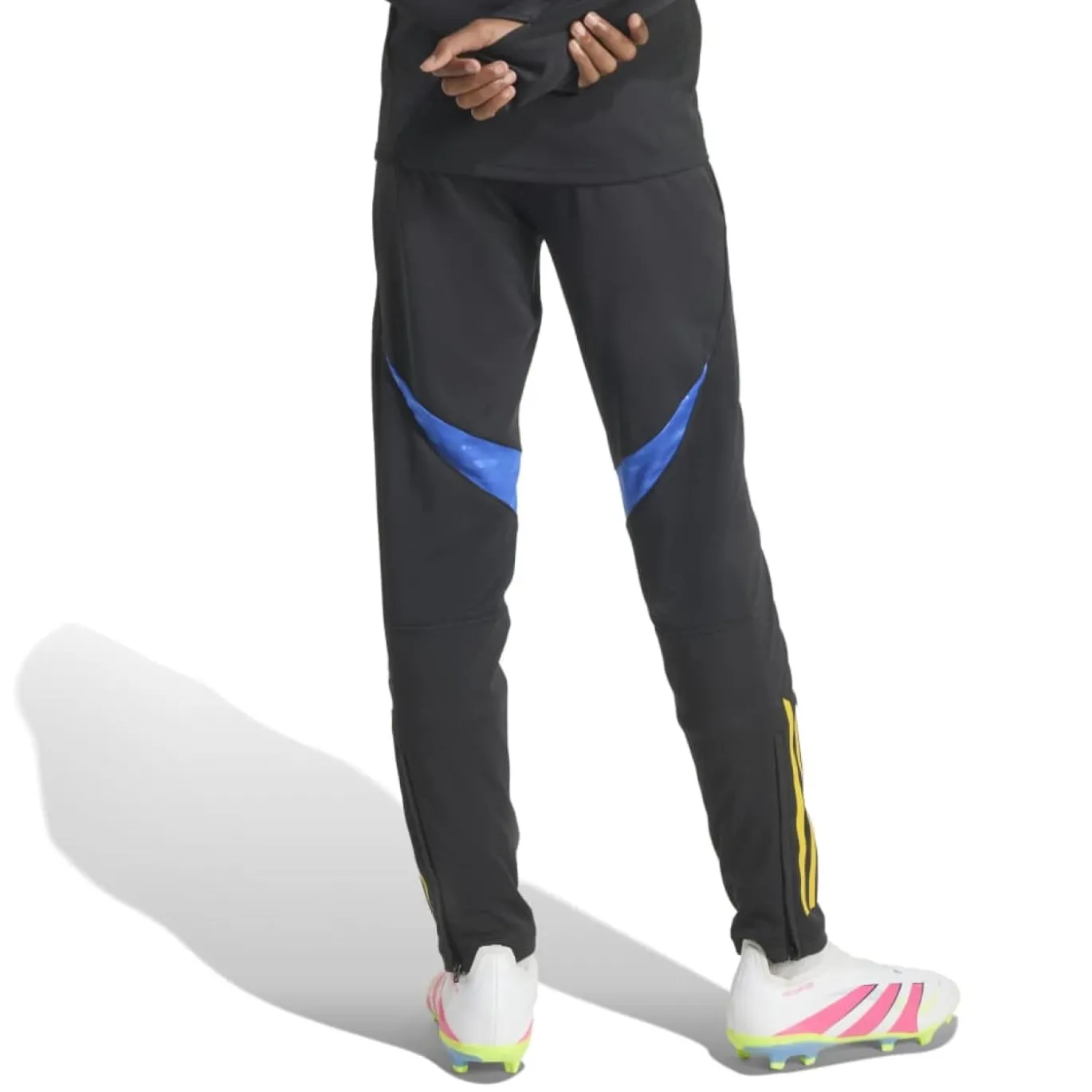 adidas Manchester United Trainingsbroek 2025-2026 Kids Zwart Blauw Geel
