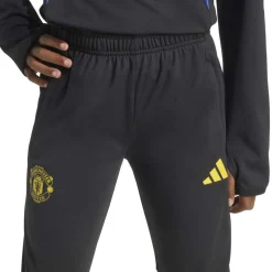 adidas Manchester United Trainingspak 1/4-Zip 2025-2026 Kids Zwart Blauw Geel