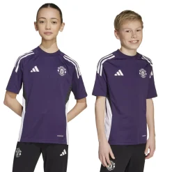 adidas Manchester United Trainingsshirt 2025-2026 Kids Paars Wit Zwart