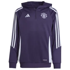 adidas Manchester United Track Hoodie 2025-2025 Kids Paars Wit