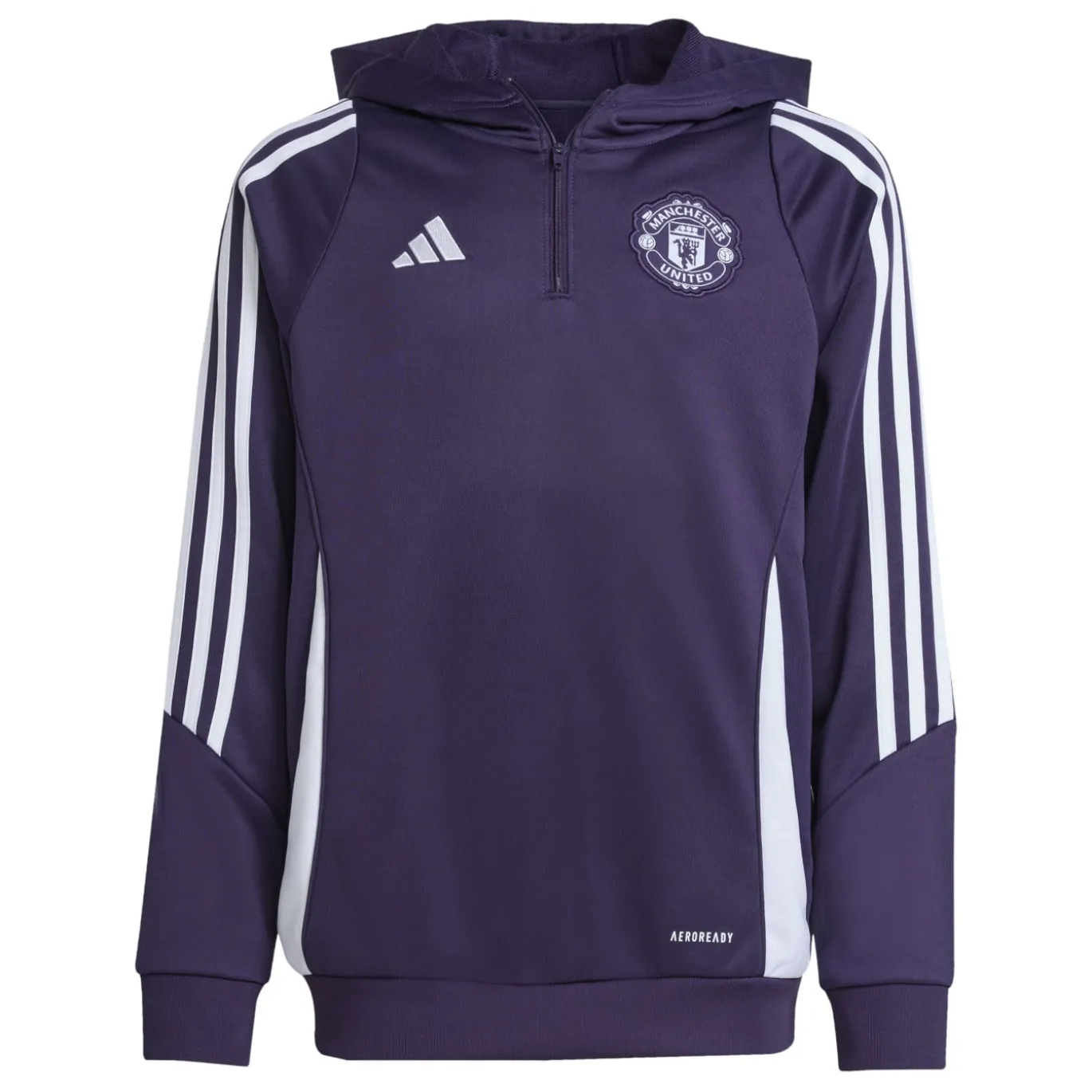 adidas Manchester United Track Hoodie 2025-2025 Kids Paars Wit