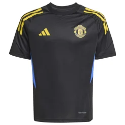 adidas Manchester United Trainingsshirt 2025-2026 Kids Zwart Blauw Geel