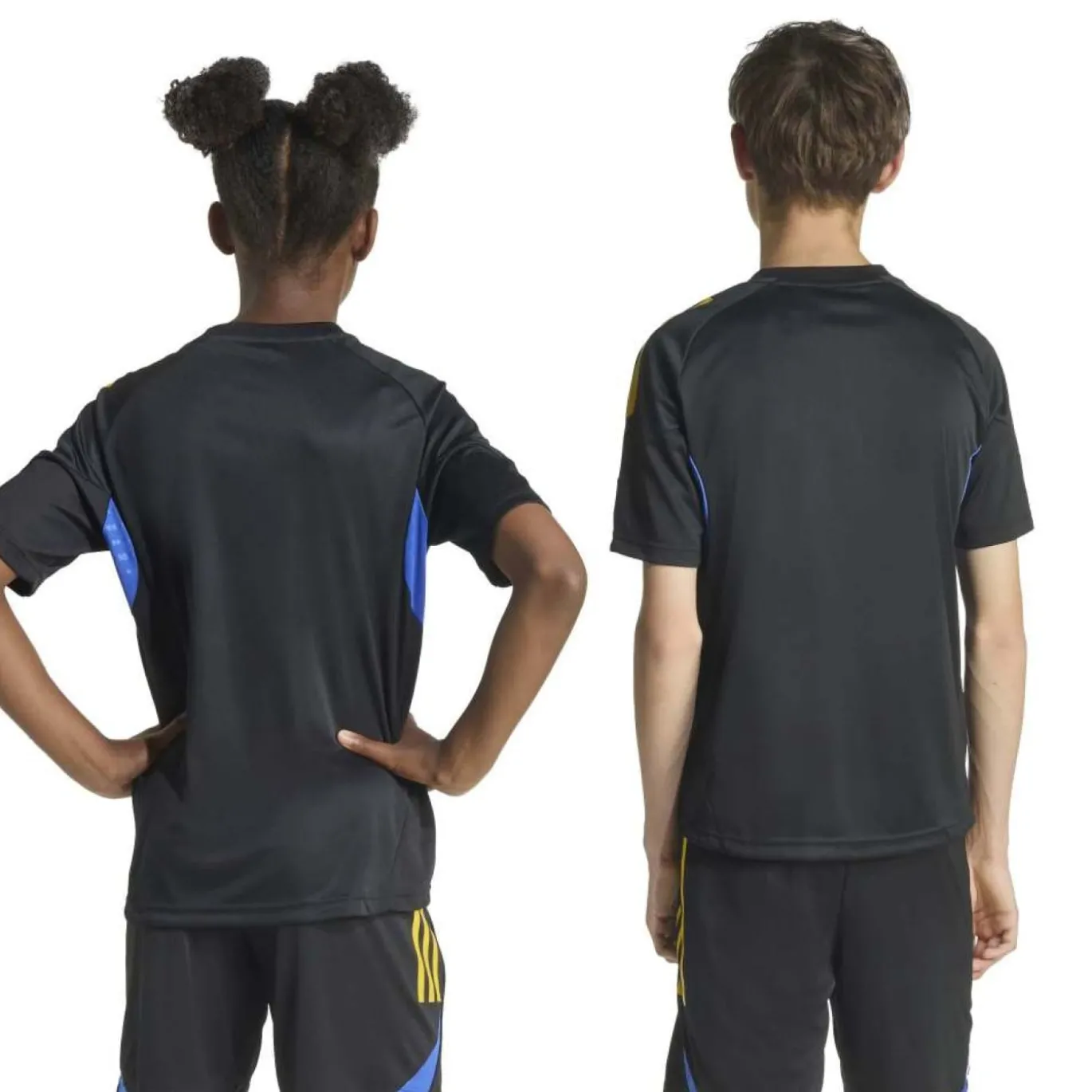 adidas Manchester United Trainingsshirt 2025-2026 Kids Zwart Blauw Geel