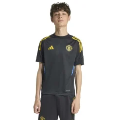 adidas Manchester United Trainingsshirt 2025-2026 Kids Zwart Blauw Geel