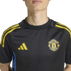 adidas Manchester United Trainingsshirt 2025-2026 Kids Zwart Blauw Geel