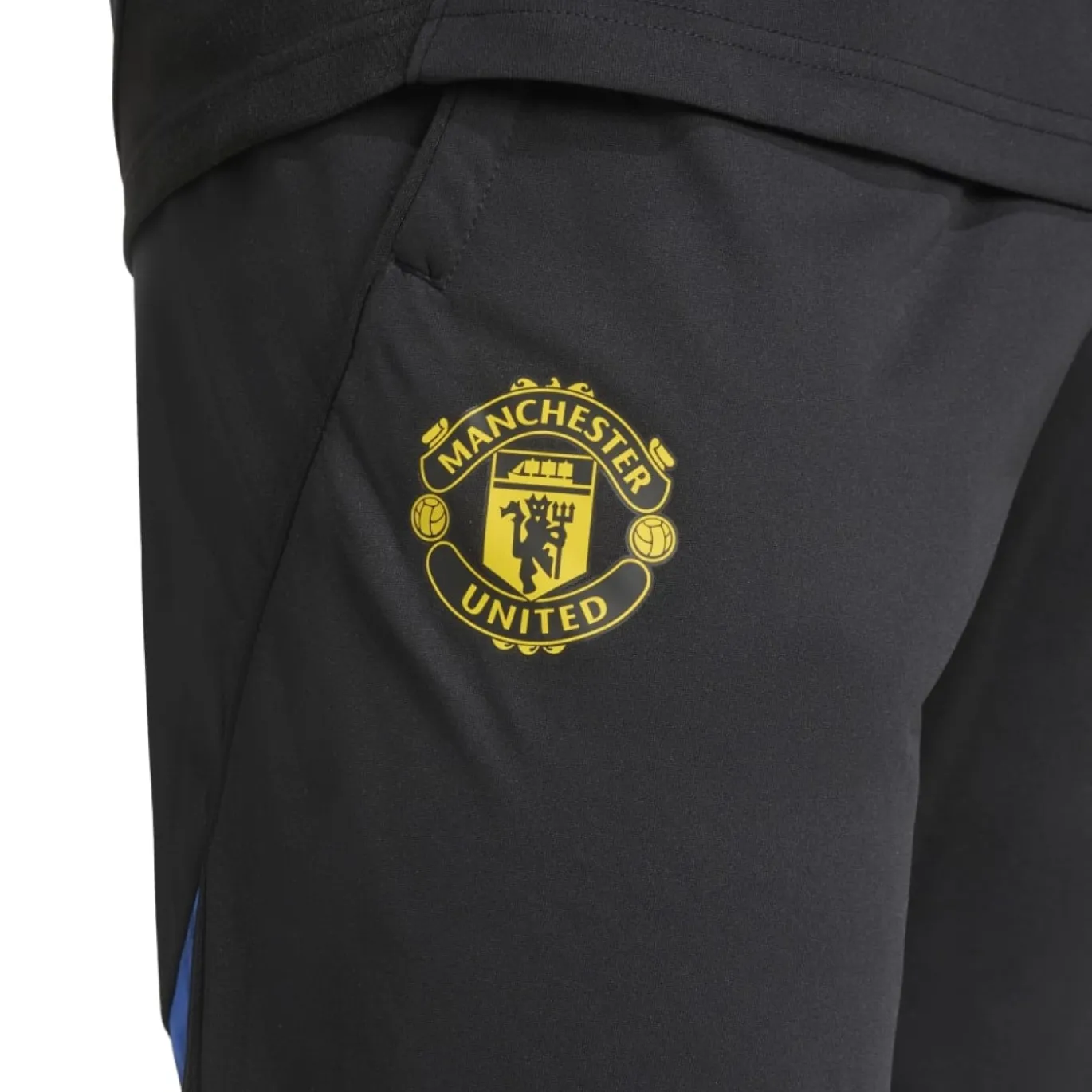 adidas Manchester United Trainingsbroek 2025-2026 Zwart Blauw Geel