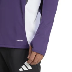 adidas Manchester United Trainingspak 1/4-Zip 2025-2026 Paars Zwart Wit