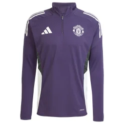 adidas Manchester United Trainingspak 1/4-Zip 2025-2026 Paars Zwart Wit