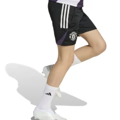 adidas Manchester United Trainingsbroekje 2025-2026 Kids Zwart Wit Paars