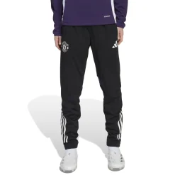 adidas Manchester United Trainingsbroek 2025-2026 Kids Zwart Wit Paars