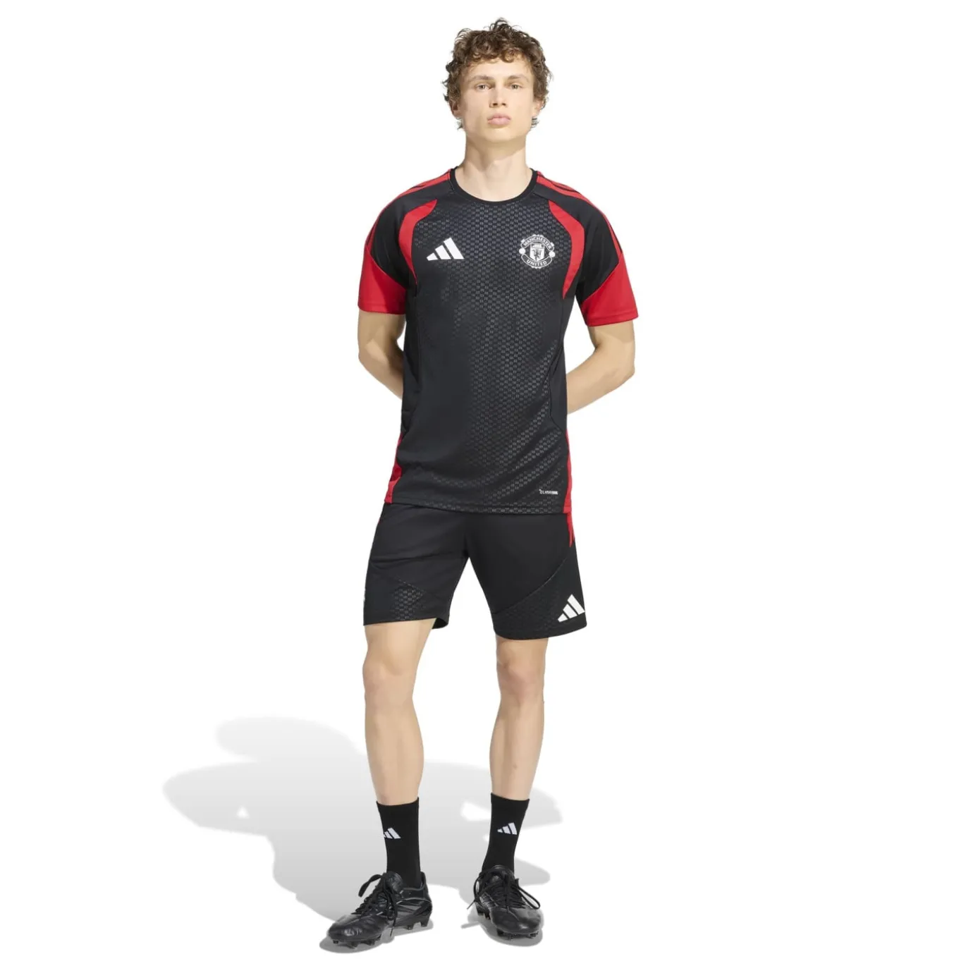 adidas Manchester United Trainingsshirt 2026-2027 Zwart Rood Wit