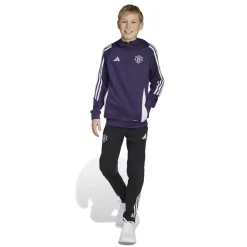 adidas Manchester United Track Trainingspak Hooded 2025-2025 Kids Paars Wit