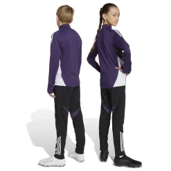 adidas Manchester United Trainingspak 1/4-Zip 2025-2026 Kids Paars Zwart Wit