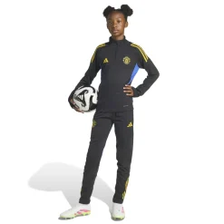 adidas Manchester United Trainingstrui 1/4-Zip 2025-2026 Kids Zwart Blauw Geel