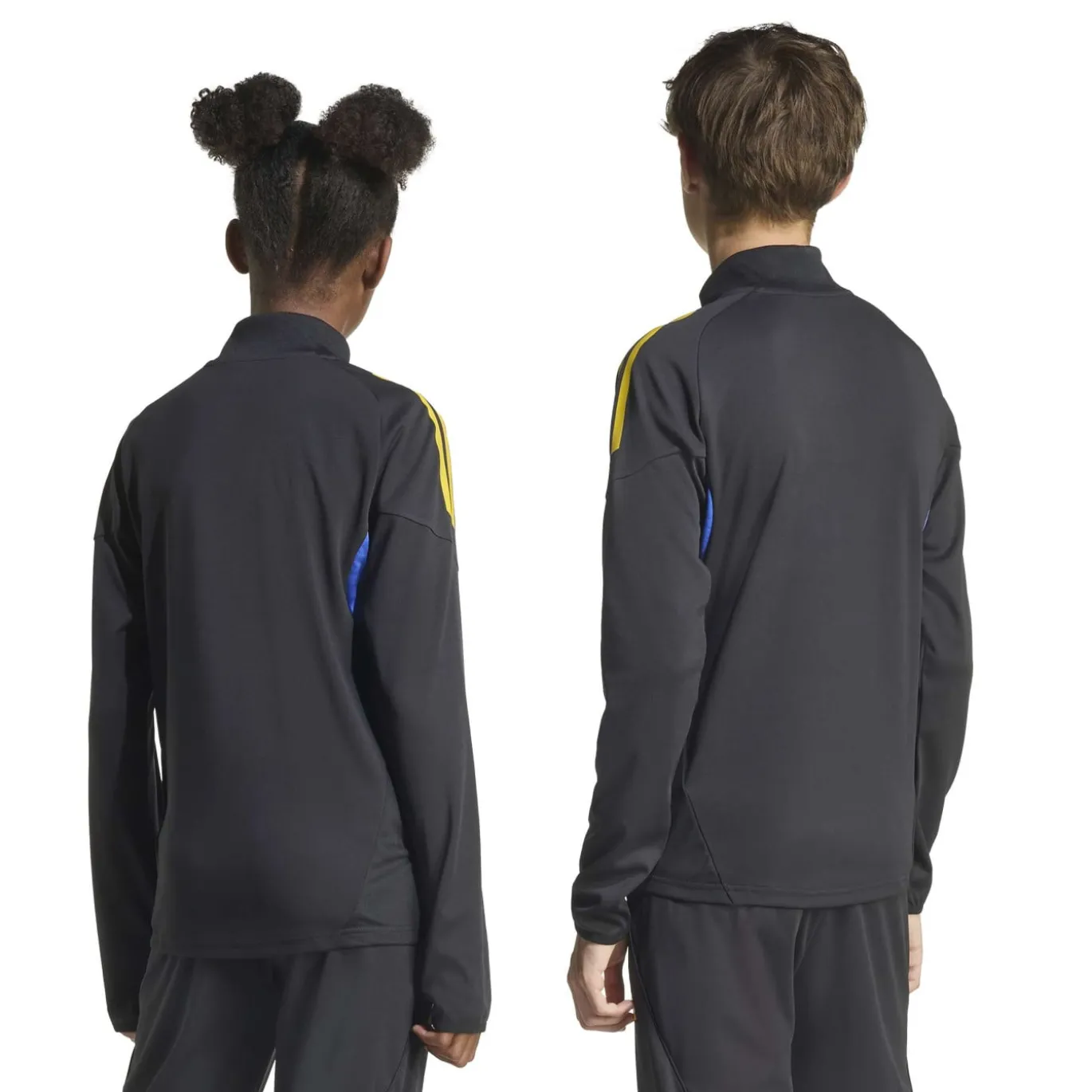 adidas Manchester United Trainingstrui 1/4-Zip 2025-2026 Kids Zwart Blauw Geel