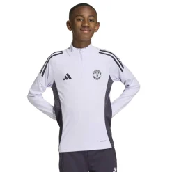 adidas Manchester United Trainingstrui 1/4-Zip 2025-2026 Kids Paars Zwart
