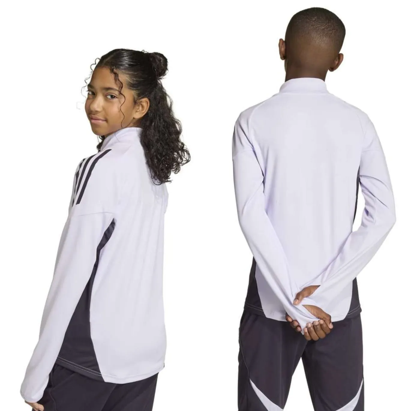 adidas Manchester United Trainingstrui 1/4-Zip 2025-2026 Kids Paars Zwart