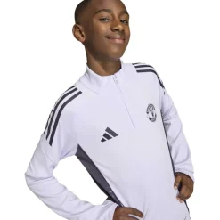 adidas Manchester United Trainingstrui 1/4-Zip 2025-2026 Kids Paars Zwart