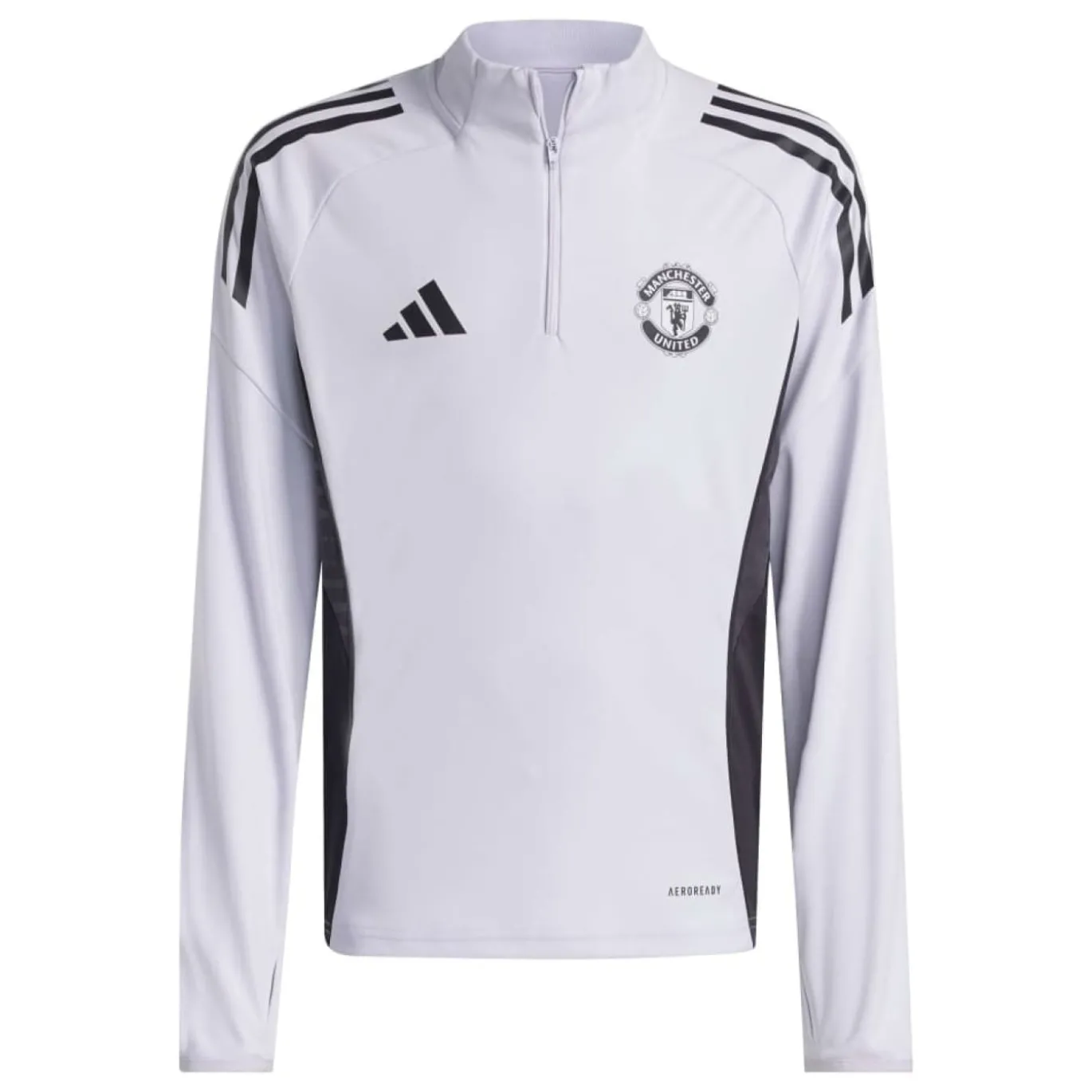 adidas Manchester United Trainingstrui 1/4-Zip 2025-2026 Kids Paars Zwart