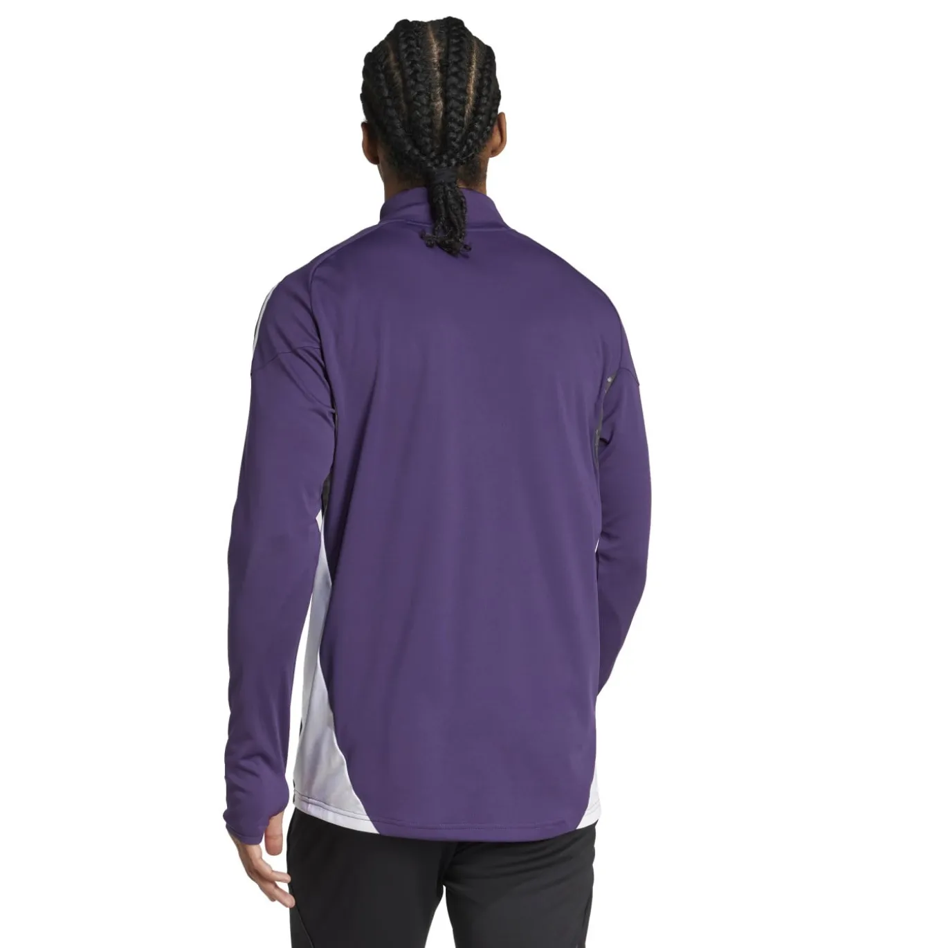 adidas Manchester United Trainingstrui 1/4-Zip 2025-2026 Paars Wit Zwart