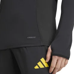 adidas Manchester United Trainingstrui 1/4-Zip 2025-2026 Zwart Blauw Geel