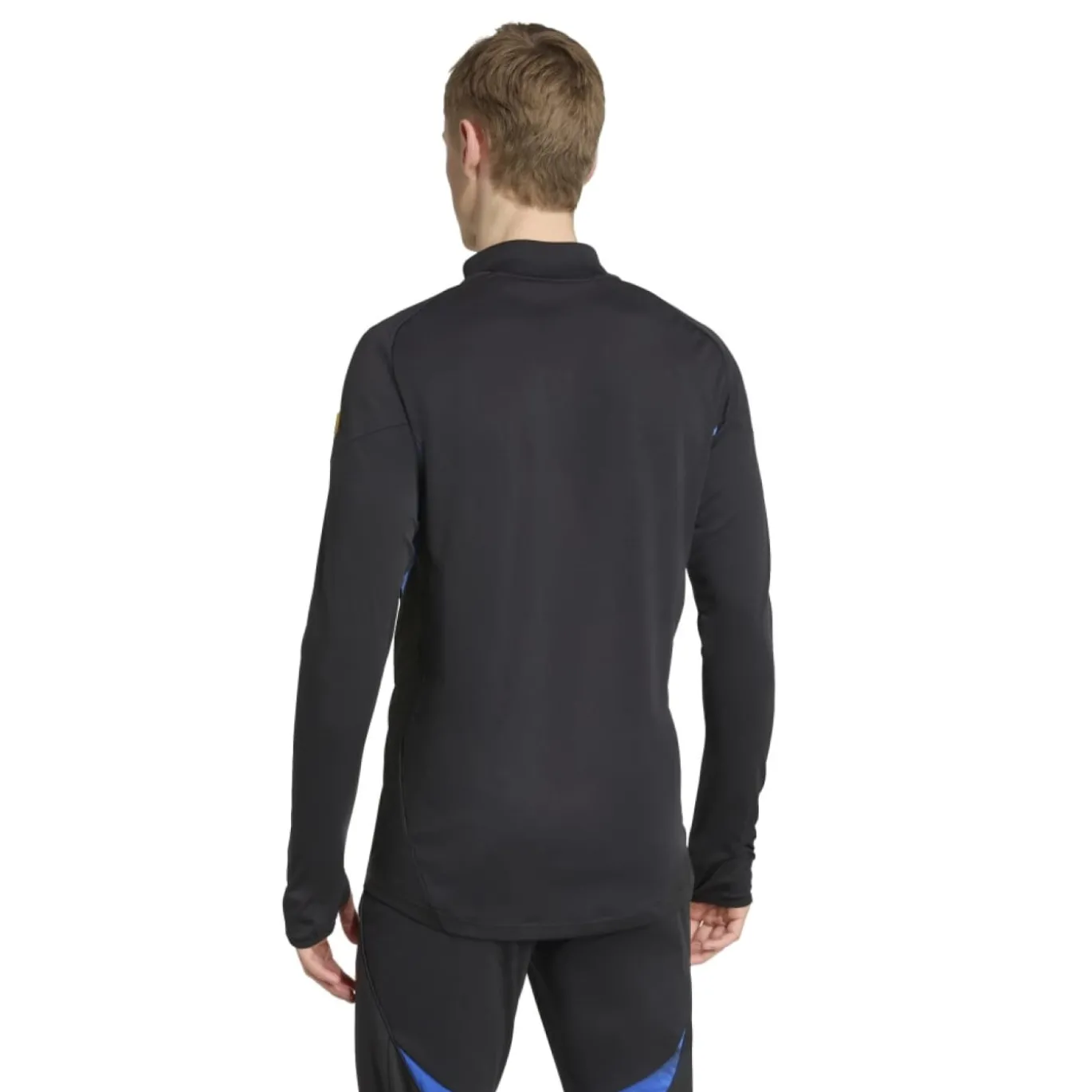 adidas Manchester United Trainingstrui 1/4-Zip 2025-2026 Zwart Blauw Geel