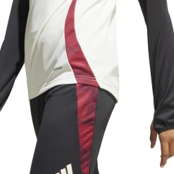 adidas Manchester United Trainingstrui 1/4-Zip 2024-2025 Kids Wit Zwart Rood