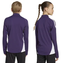 adidas Manchester United Trainingstrui 1/4-Zip 2025-2026 Kids Paars Wit Zwart