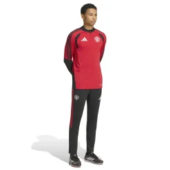 adidas Manchester United Trainingstrui 1/4-Zip 2026-2027 Rood Zwart Wit