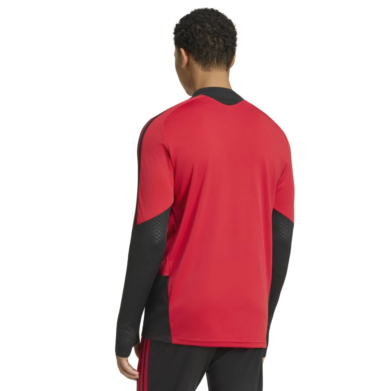 adidas Manchester United Trainingstrui 1/4-Zip 2026-2027 Rood Zwart Wit