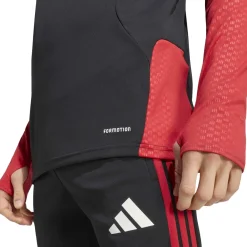 adidas Manchester United Trainingstrui 1/4-Zip 2026-2027 Zwart Rood Wit
