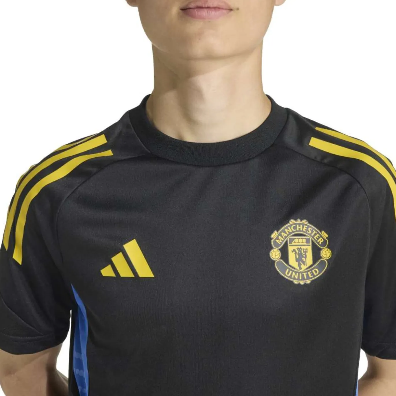 adidas Manchester United Trainingsset 2025-2026 Kids Zwart Blauw Geel